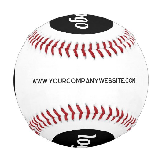 Einfaches Logo mit Textwerbung Baseball (Rückseite)