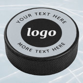 Einfaches Logo mit Textwerbung Eishockey Puck