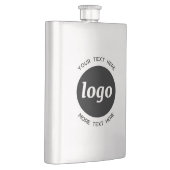 Einfaches Logo mit Textwerbung Flachmann (Rechts)