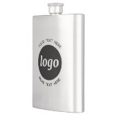 Einfaches Logo mit Textwerbung Flachmann (Links)