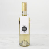 Einfaches Logo mit Textwerbung Flaschenanhänger (Auf Flasche)