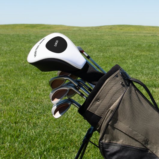 Einfaches Logo mit Textwerbung Golf Headcover (In SItu)