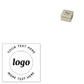 Einfaches Logo mit Textwerbung Gummistempel (Stempel)