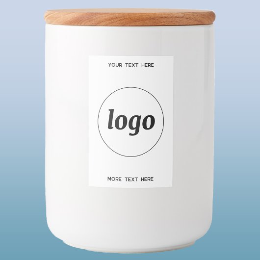 Einfaches Logo mit Textwerbung Lebensmitteletikett