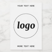 Einfaches Logo mit Textwerbung Lebensmitteletikett (Einzelnes Label)