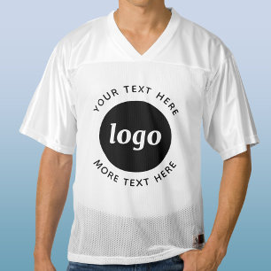 Einfaches Logo mit Textwerbung Männer Football Trikot