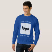 Einfaches Logo mit Textwerbung Sweatshirt (Vorne ganz)