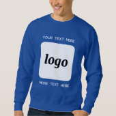 Einfaches Logo mit Textwerbung Sweatshirt (Vorderseite)