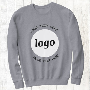 Einfaches Logo mit Textwerbung Sweatshirt