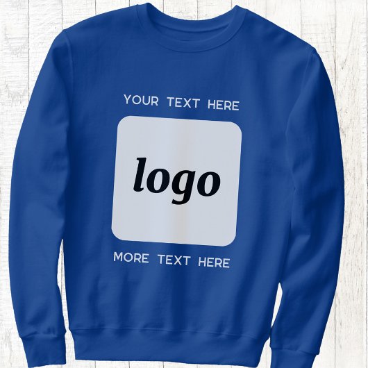 Einfaches Logo mit Textwerbung Sweatshirt