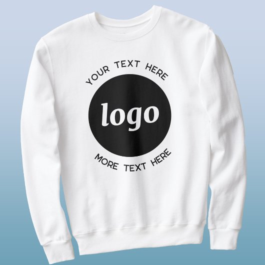 Einfaches Logo mit Textwerbung Sweatshirt