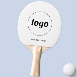 Einfaches Logo mit Textwerbung Tischtennis Schläger