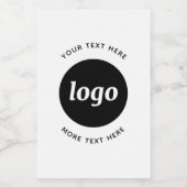 Einfaches Logo mit Textwerbung Weinetikett (Einzelnes Label)