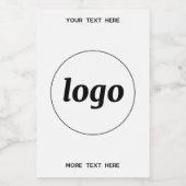 Einfaches Logo mit Textwerbung Weinetikett (Einzelnes Label)