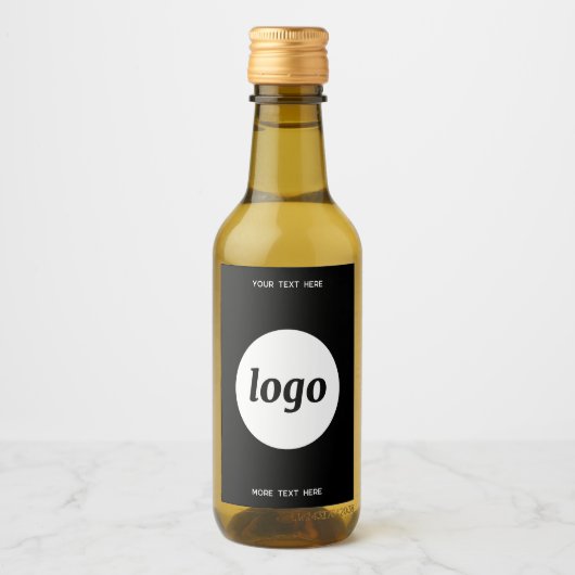 Einfaches Logo mit Textwerbung Weinetikett (Vorderseite)