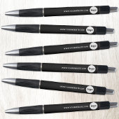 Einfaches Logo mit Website-Werbegeschäft Kugelschreiber