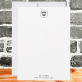 Einfaches Logo Mitteilungskarte