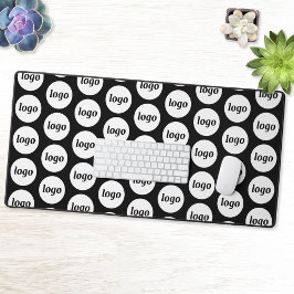 Einfaches Logo-Muster für das Branding von Unterne Schreibtischunterlage