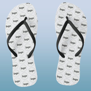 Einfaches Logo-Muster für Werbeaktionen Badesandalen