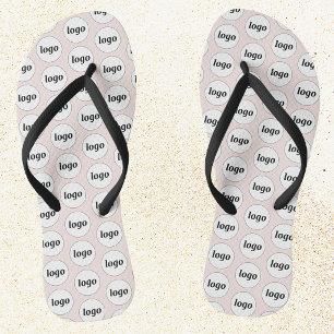 Einfaches Logo-Muster für Werbeaktionen Badesandalen