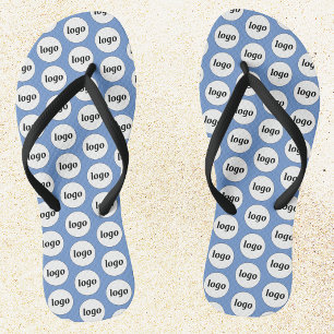 Einfaches Logo-Muster für Werbeaktionen Badesandalen