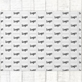 Einfaches Logo-Muster für Werbeaktionen Fußmatte