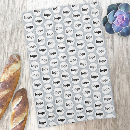 Einfaches Logo-Muster für Werbeaktionen Geschirrtuch