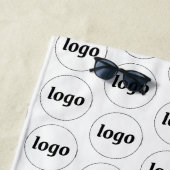 Einfaches Logo-Muster für Werbeaktionen Strandtuch (Beispiel)