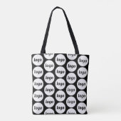 Einfaches Logo-Muster für Werbeaktionen Tasche (Rückseite)