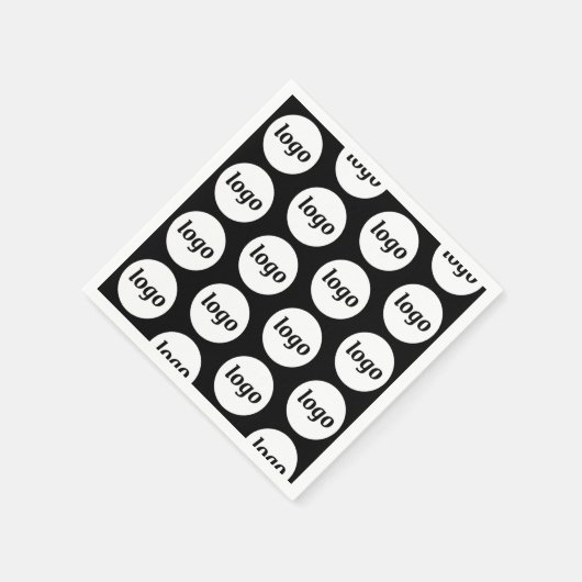 Einfaches Logo-Muster Serviette (Ecke)