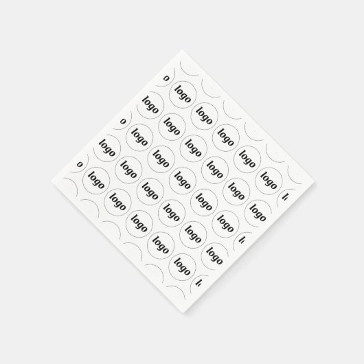 Einfaches Logo-Muster Serviette (Ecke)