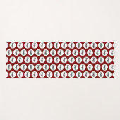 Einfaches Logo-Muster Werbeaktion dunkelrot Yogamatte (Vorderseite (Horizontal))