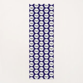 Einfaches Logo-Muster Werbeaktion Navy Blue Yogamatte (Vorderseite)