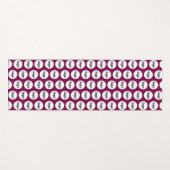 Einfaches Logo Muster Werbewein Yogamatte (Vorderseite (Horizontal))