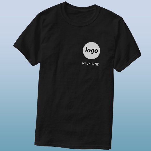 Einfaches Logo Name oder Text Business T-Shirt