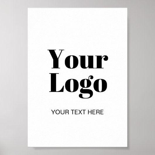 Einfaches Logo- oder Bild-Upload Template & Benutz Poster (Vorne)