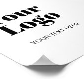 Einfaches Logo- oder Bild-Upload Template & Benutz Poster (Ecke)