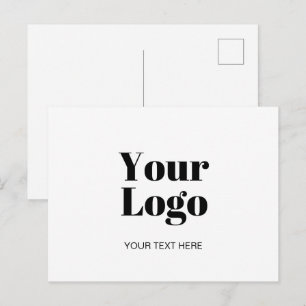 Einfaches Logo- oder Bild-Upload Template & Benutz Postkarte