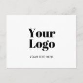 Einfaches Logo- oder Bild-Upload Template & Benutz Postkarte (Vorderseite)