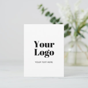 Einfaches Logo- oder Bild-Upload Template & Benutz Postkarte