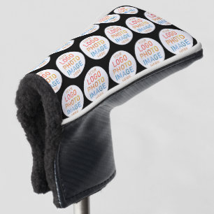 Einfaches Logo oder Foto-Wiederholungsmuster Golf Headcover