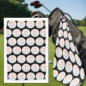 Einfaches Logo oder Foto-Wiederholungsmuster Golfhandtuch
