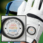 Einfaches Logo oder Personalisiertes Foto Golfhandschuh<br><div class="desc">Erstellen Sie einen personalisierten Golfhandschuh mit diesem einfachen Template-Design, um Ihr Logo, Ihr Foto, Ihr Kunstwerk oder Ihr Bild und Ihren persönlichen Text in Ihrer Farbauswahl (schwarz auf einem bearbeitbaren, weißen Hintergrund) hinzuzufügen. Nutzen Sie für Werbeaktion oder Marketing Ihren Golfplatz oder Club, erkennen Sie die Mitglieder des Golfteams oder schaffen...</div>