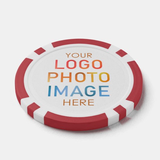 Einfaches Logo oder Personalisiertes Foto Pokerchips (Einzeln)