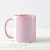 Einfaches Logo QR-Code Geschäft Rosa Tasse (Links)