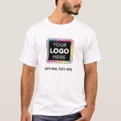 Einfaches Logo-T-Shirt mit optionalem Text / Sloga T-Shirt (Vorderseite)