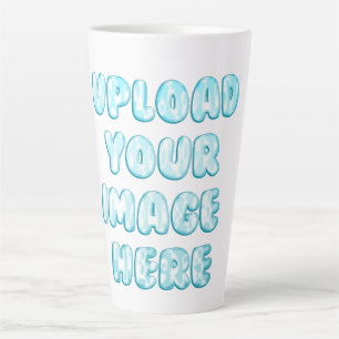 Einfaches Logo, Text und Bild in voller Größe Milchtasse