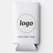 Einfaches Logo-Text-WerbeBranding Selters Dosenkühler (Rückseite)