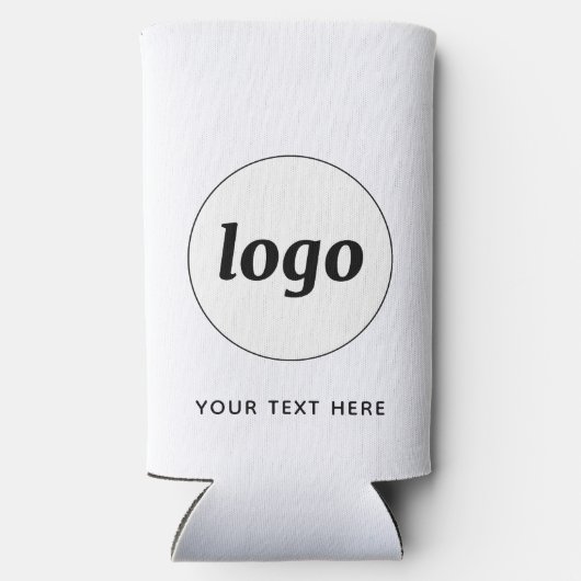 Einfaches Logo-Text-WerbeBranding Selters Dosenkühler (Rückseite)