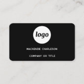 Einfaches Logo und QR-Code Visitenkarte (Vorderseite)